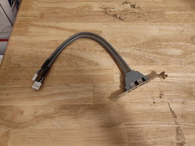 Generic 2-port IEEE 1394 Firewire Bracket PCI Slot Header Connection