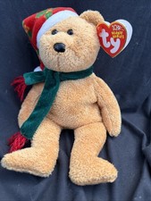 TY Beanie Baby - 2003 HOLIDAY TEDDY 9 inch - MWMTs Stuffed Animal Toy