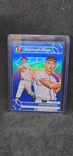 Eddie Mathews Diamond Kings Blue Holo Foil 2023 Panini Donruss Card #13 Braves