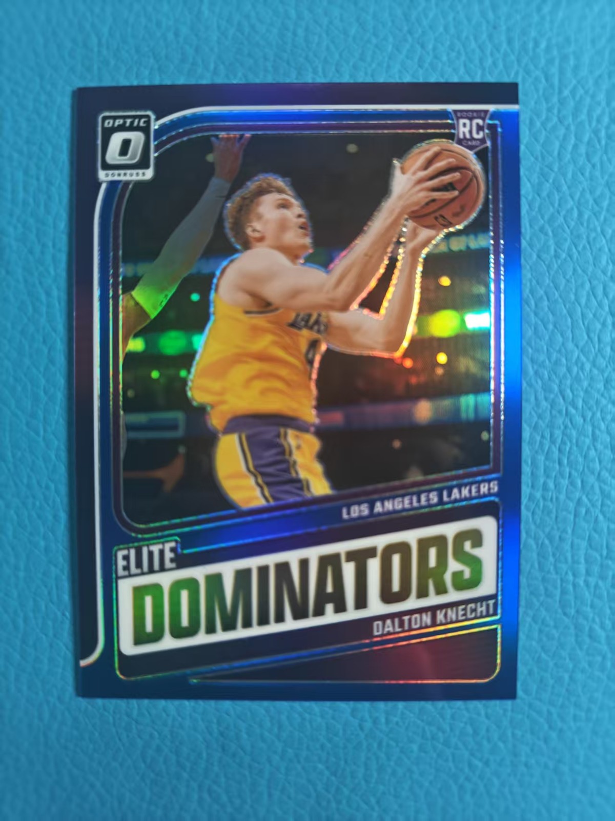 Dalton Knecht 2024-25 Panini Donruss Optic 19/49 Purple Elite Dominators RC #15