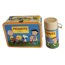 1973 Peanuts by Schulz Metal Lunch Box with Thermos by King-Seeley — listing 2