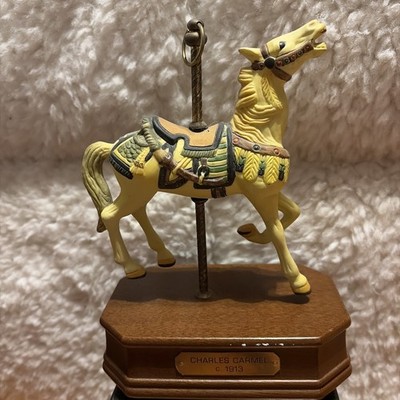 IMPULSE GIFTWARE  CHARLES CARMEL   C.1913 Porcelain  Carousel   Musical  Horse