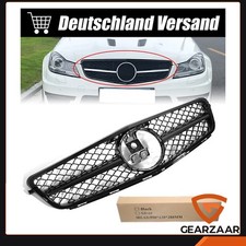 Kühlergrill Frontgrill Für Mercedes-Benz W204 C204 C63 S204 Coupe Glanz Schwarz