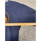 Navy blue VTG Jerzees sweatshirt with yellow-orange eagle logo on chest, measured at 26.5 inches.