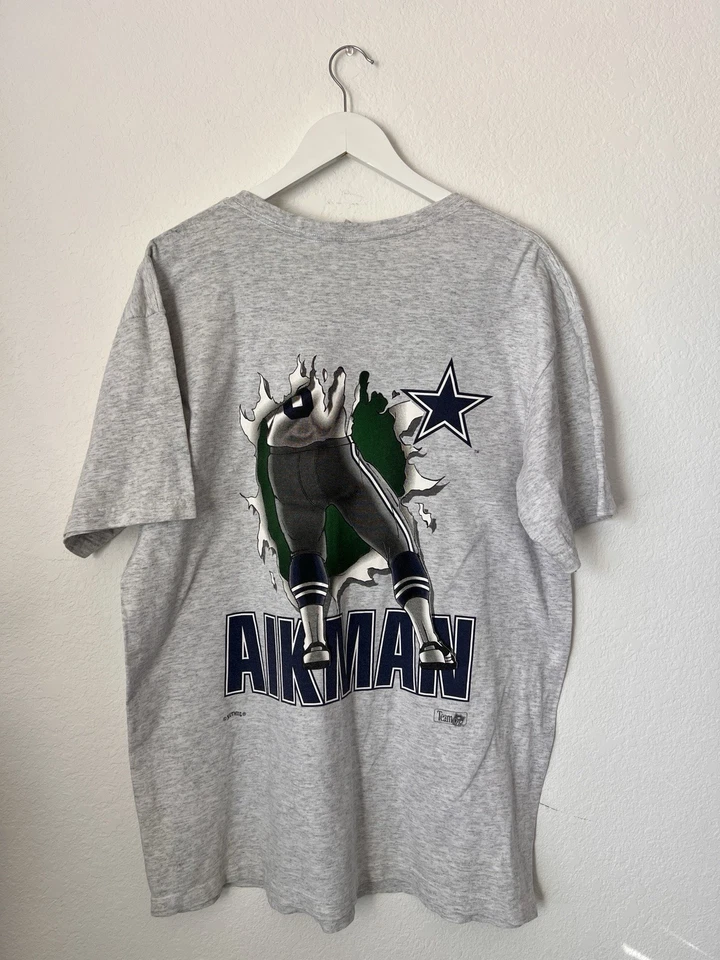 NFL Troy Aikman Camiseta Grande QB Dallas Cowboys Nuez moscada Super Bowl Fútbol De Colección XL Foto 3 de 4