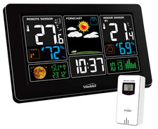 YC9441 (Official 2026 UK Version) Wireless Weather Station, Radio Controlled Clo