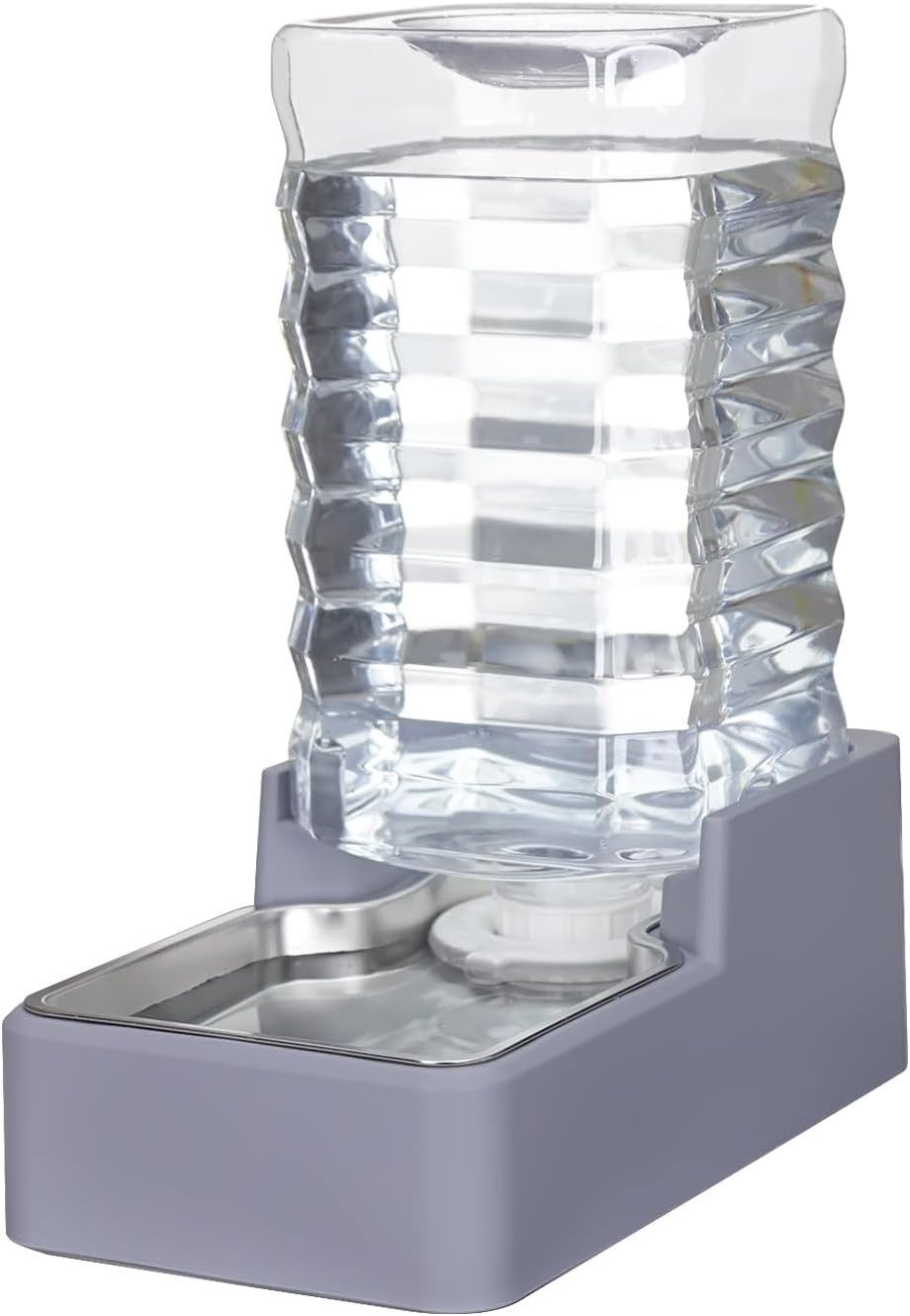 9L Automatic Pet Water Dispenser Stainless Steel Bowl Gravity Dog Cat