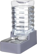9L Automatic Pet Water Dispenser Stainless Steel Bowl Gravity Dog Cat