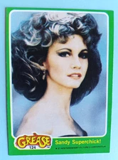1978 TOPPS GREASE MOVIE SANDY SUPERCHICK! #124 OLIVIA NEWTON JOHN