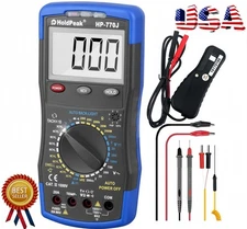HoldPeak Multimeter Engine Analyzer RPM/Dwell/NCV/Temp/hFE CAT III 1000V LCD