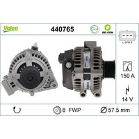 Lichtmaschine Generator 14 V 150 A Ø 58 Mm Valeo FüR U.A. Land Rover Discovery
