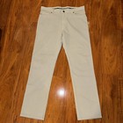 Ermenegildo Zegna Jeans Mens Fits 34x30 Light Green Straight Stretch Denim