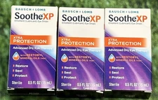 (3) Bausch & Lomb Soothe XP Lubricating Eye Drops, 0.5 Fl Oz (15 mL), Exp 02/26