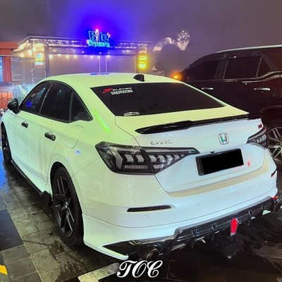Smoked For 2022-2026 11th Gen Honda Civic Sedan LED Tail Lights Rear Lights Pair