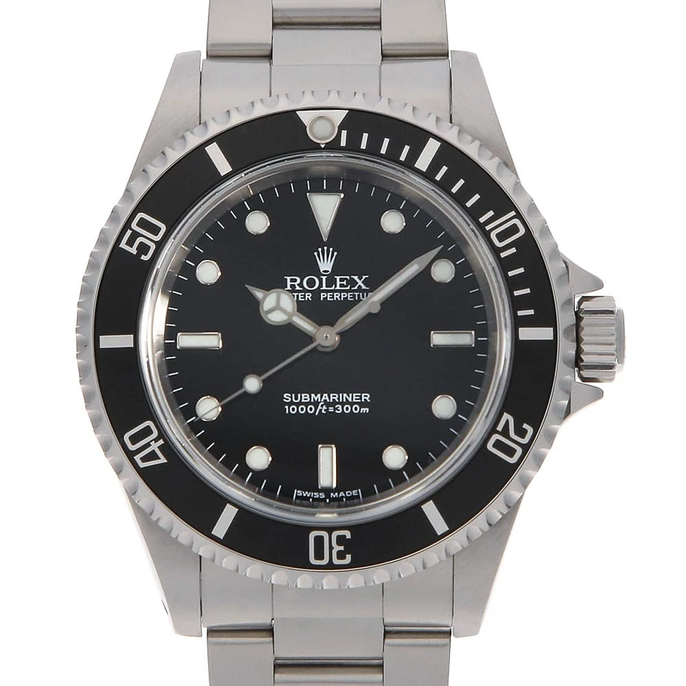 Rolex — ROLEX SUBMARINER No Date 14060M black F Number second hand mens