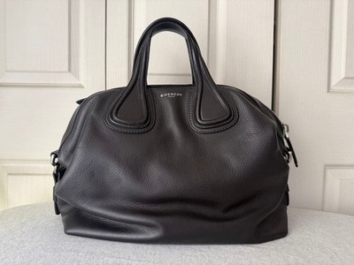 Givenchy Nightingale Leather Shoulder Bag Brown Authentic Excellent Condition