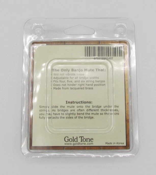 Gold Tone Ultimate Banjo Mute Adjustable Width Banjo Mute New - Image 2 of 2