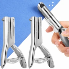 2 PCS 1/8 inch Single Hole Punch 2 inch Long Reach Heavy Duty Paper Puncher