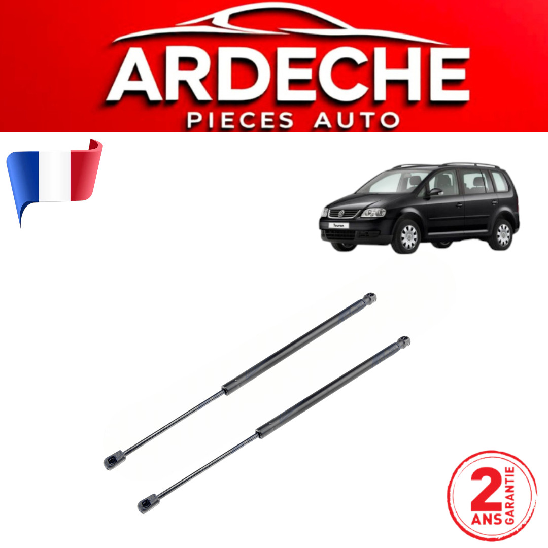 Vérin de coffre VW Touran défectueux ? Lot de 2 amortisseurs de rechange en acier
