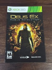 Deus Ex Human Revolution XBOX 360 Instruction Manual Only