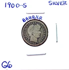 1900 SAN FRANCISCO BARBER SILVER DIME IN GOOD PLUS CONDITION.