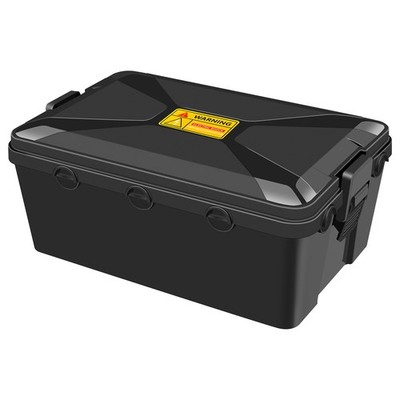 Black Outdoor Electrical Box IP54 Water Resistant 7 Wire Entries Weatherproof
