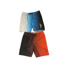 2 Pairs of Mens or Youth Swim shorts Hollister Swim Trunks sz 26 w Pockets