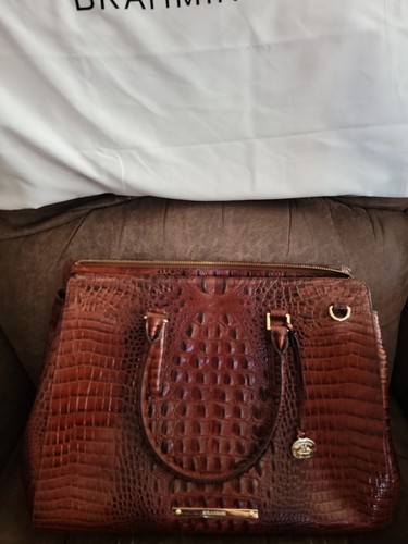 Brahmin Leather Purse With Wallet And Checkbook Cover