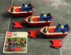3x Lego Set No 310 Tugboat Ship Boat Steamer 1973 Vintage With Instructions OBA
