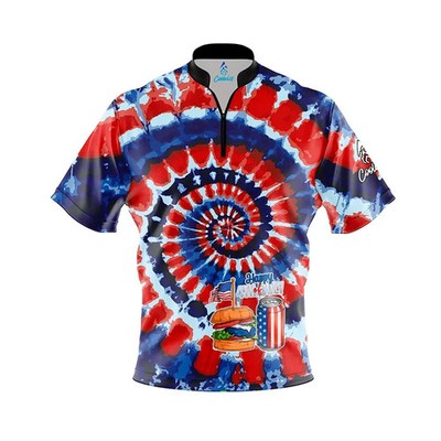 CUSTOM NAME Praise the USA Bowling Jersey Long & Short Sleeve Shirts