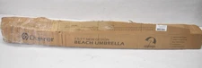 Duerer Beach Umbrella 7.5' Heavy Duty w Bag/Rod/Umbrella Blue Canopy Outdoor