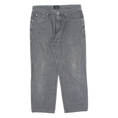 TRUSSARDI JEANS Herren Jeans Grau Regular Gerades Bein W34 L26