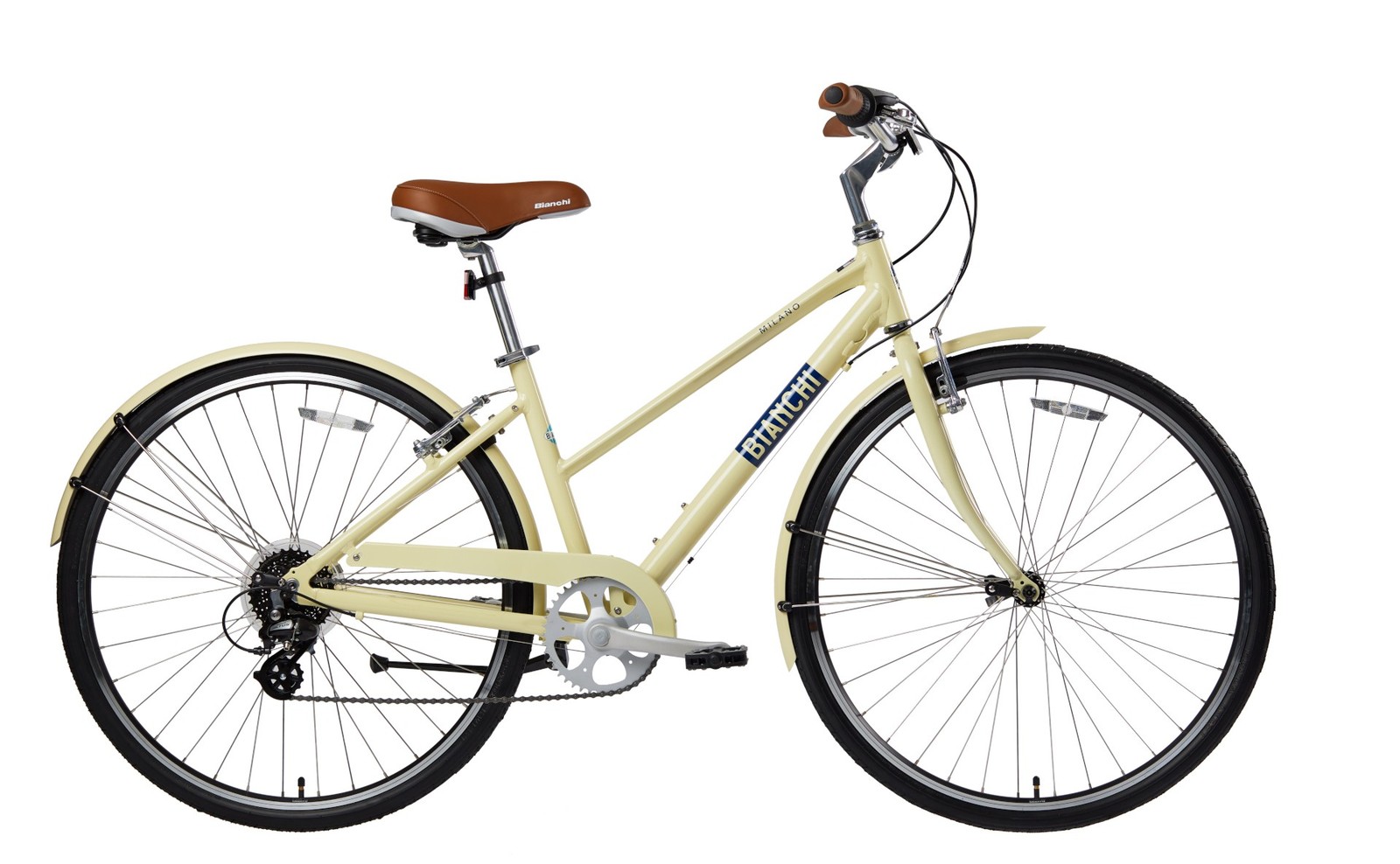 Bianchi Milano Lady Women's 19" Cream 8 Speed 700c Aluminum 