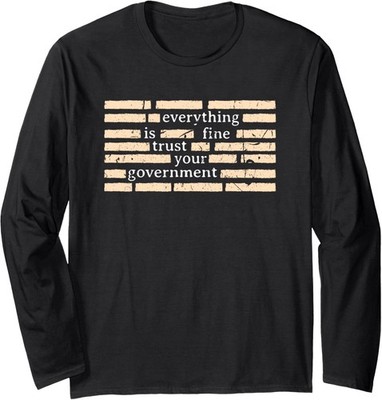 Theory Don't Trust Your Government Redacted Trust Long Sleeve T-Shirt