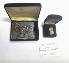 Harley-Davidson AMA National Hill Climb Raucous Sports Belt Buckle&Pin #211