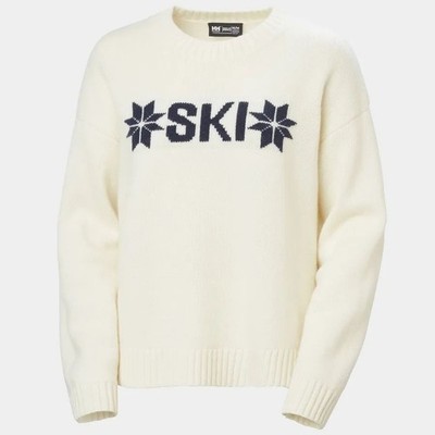 Helly Hansen Bliss Ski Knit Women's Sweater, Cream, Small