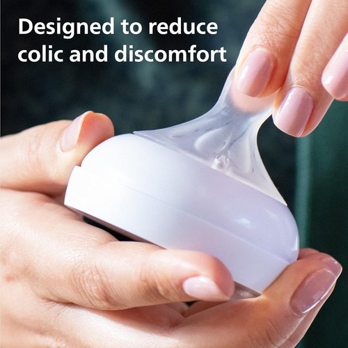Set regalo neonato biberon in vetro Philips Avent - 3 biberon latte + ciuccio - Foto 5 di 6