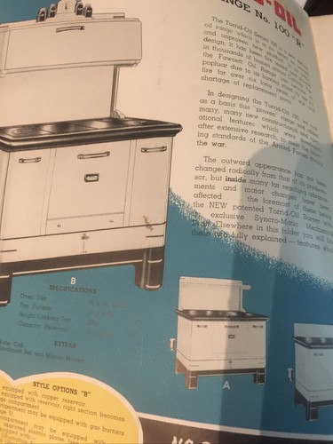 Vintage 1940's Torrid-Oil Burning heaters and furnaces Brochure Canada - 第 4/6 張圖片