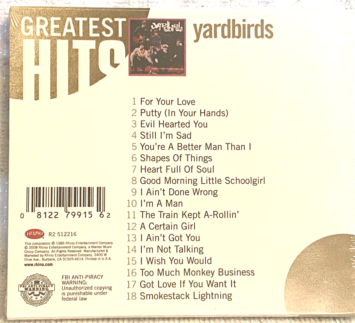 YARDBIRDS Greatest Hits Volume One 1964-1966 *SEALED* CD