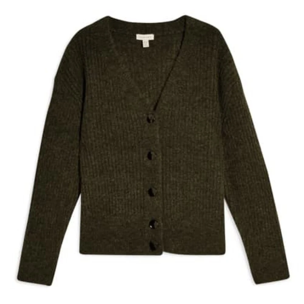 Topshop clearance green cardigan