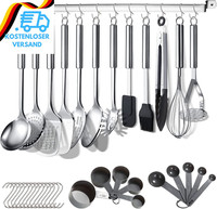 Berglander KüChenutensilien Set 38 Teilig, Edelstahl Kochgeschirr Set, KüChenhel
