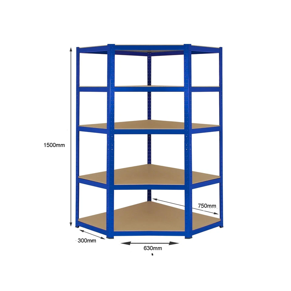 Corner Racking/Shelving Bays 5 Tier Heavy Duty Garage Storage Racks  - Image 3 of 3
