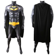 1989 Batman Jumpsuit Bruce Wayne Bodysuit Cosplay Costume Halloween Cloak Suits