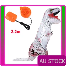 ADULT T-REX Dinosaur INFLATABLE Costume White TRex T Rex Blowup
