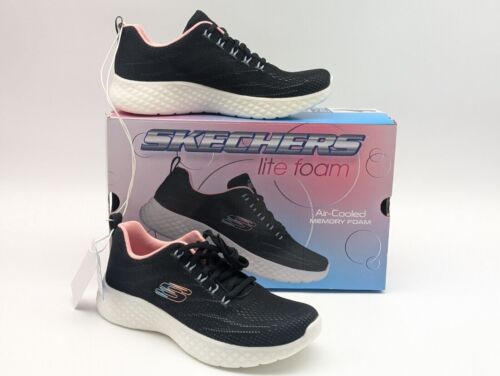 Skechers Women's Lite Foam Air-Cooled Memory Foam Sneakers Black Size US 10 M