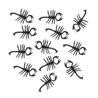12X Deko Skorpione # Halloween Horror Grusel Party Tisch Dekoration Tiere Krebse