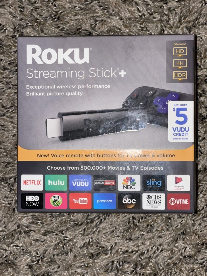 *NEW* ROKU STREAMING STICK+ HD/4K/HDR Streaming Device w/ Long-range ...