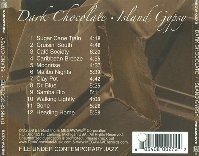 DARK CHOCOLATE - ISLAND GYPSY NEW CD