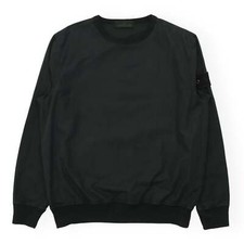 Stone Island Ghost Resin Cotton Pullover Size Small Black