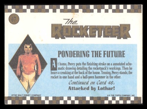 1991 Topps The Rocketeer Movie Trading Cards & Stickers You Pick & Choose READ - Picture 19 of 35